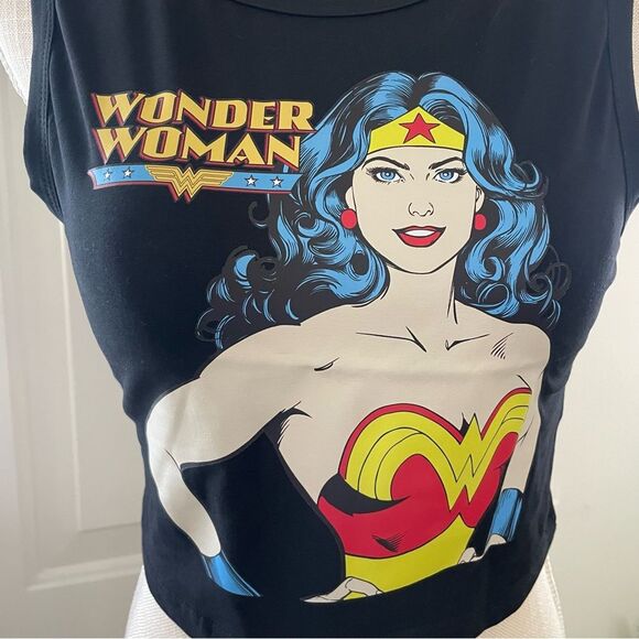 DC Comics By Shein Women Core X  Hero Cartoon Character Tank Top Black (Size M) - Picture 8 of 12